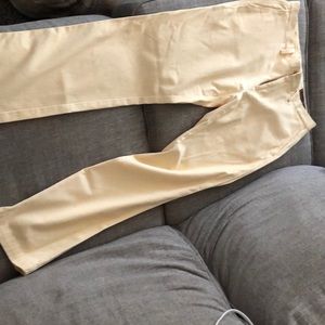 James Tattersall yellow chino pants